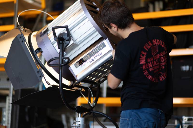 Pour tournages cinématographique location de matériel lumière